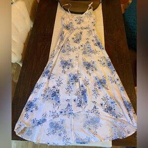Hollister floral high-low dress
